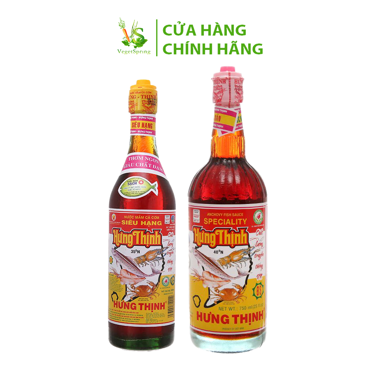 Nước Mắm Cá Cơm Hưng Thịnh 620ml/750ml/5L