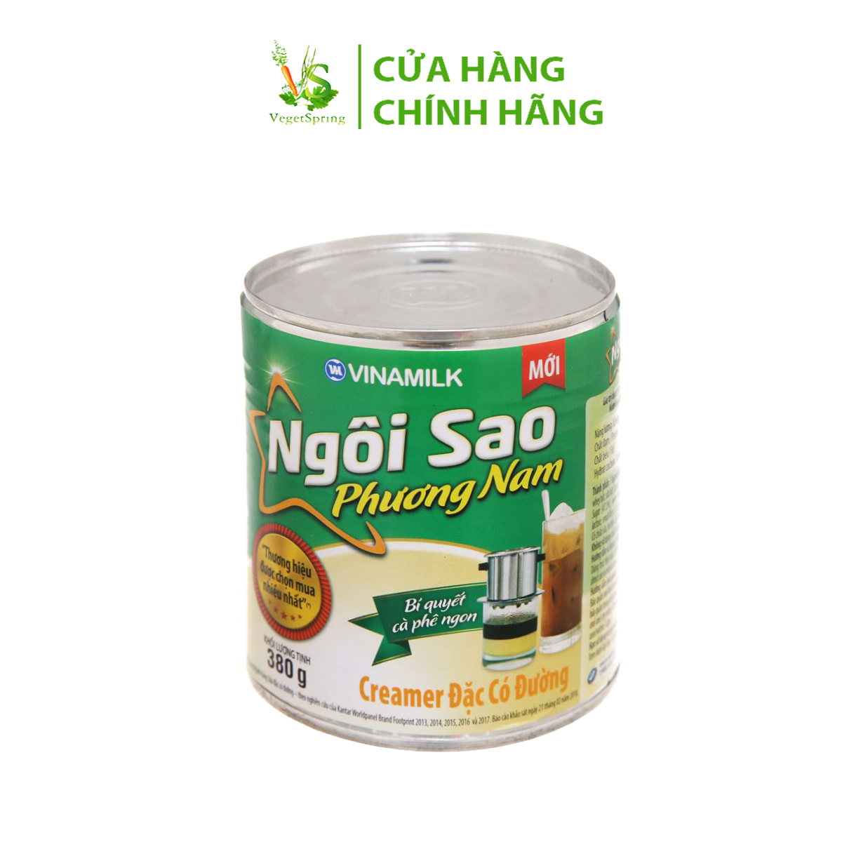 Sữa Đặc Có Đường Ngôi Sao Phương Nam Xanh Lá 380g