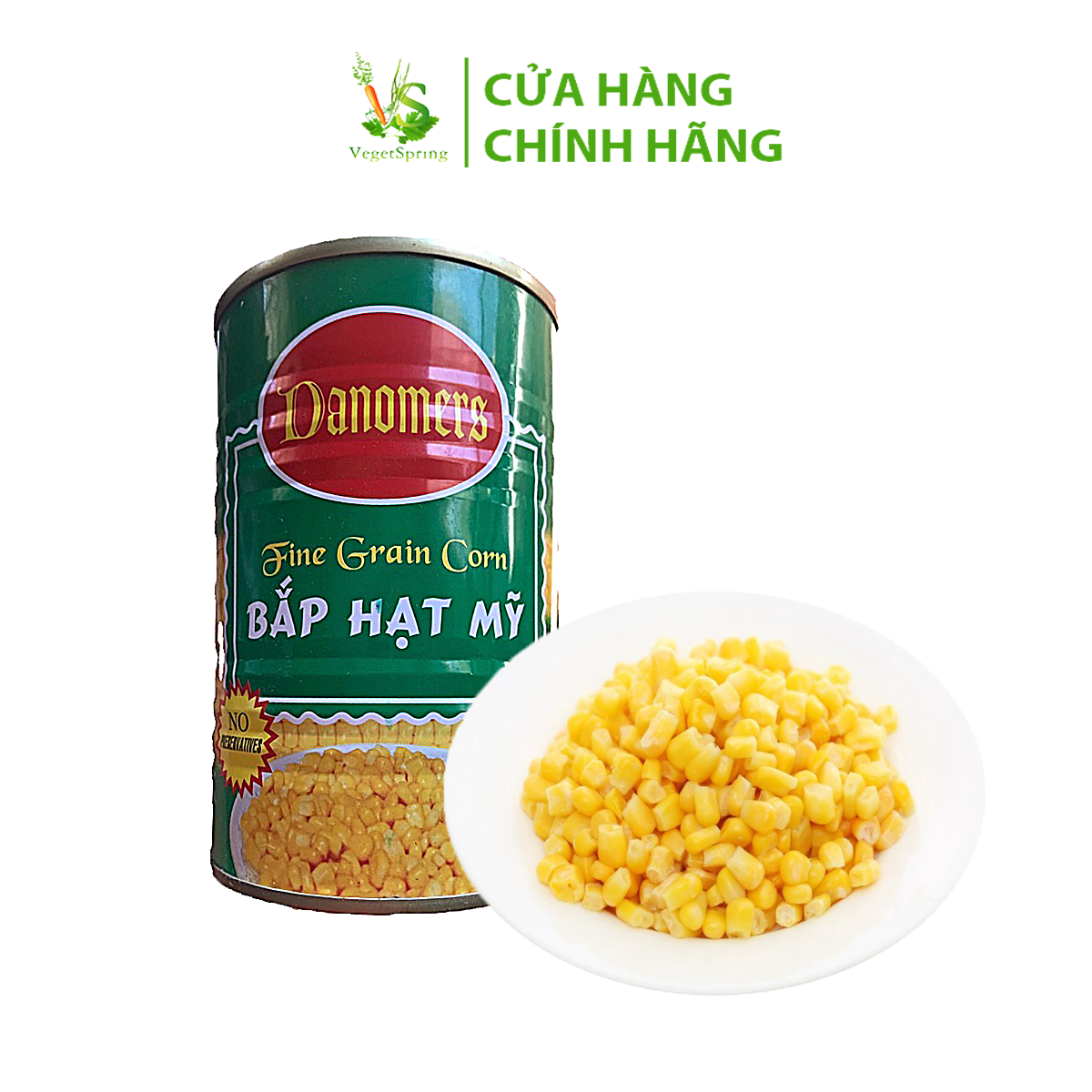 Bắp Hạt Mỹ Đóng Lon Hiệu Danomers 425g