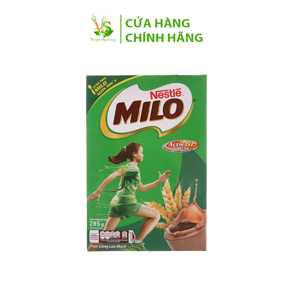 Thức Uống Lúa Mạch Nestle Milo Active-Go 285g