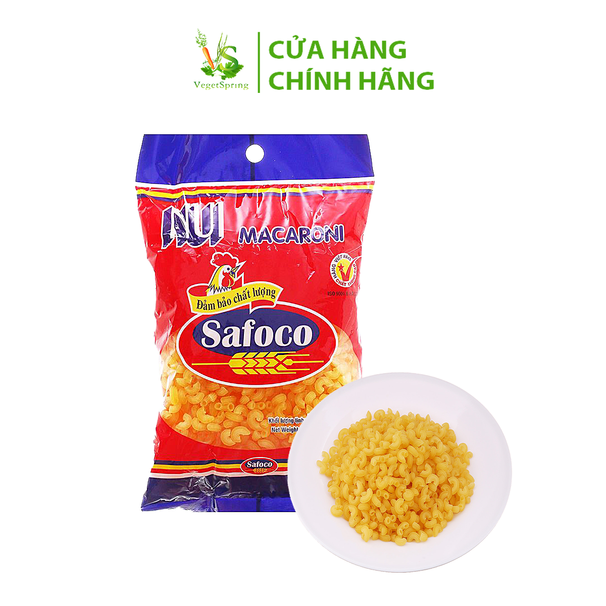 Nui Tôm Khô (Nui Chữ C) Safoco 500g