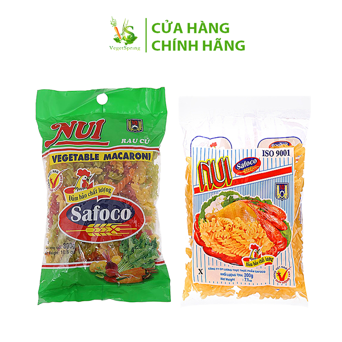 Nui Xoắn Safoco 200g/300g