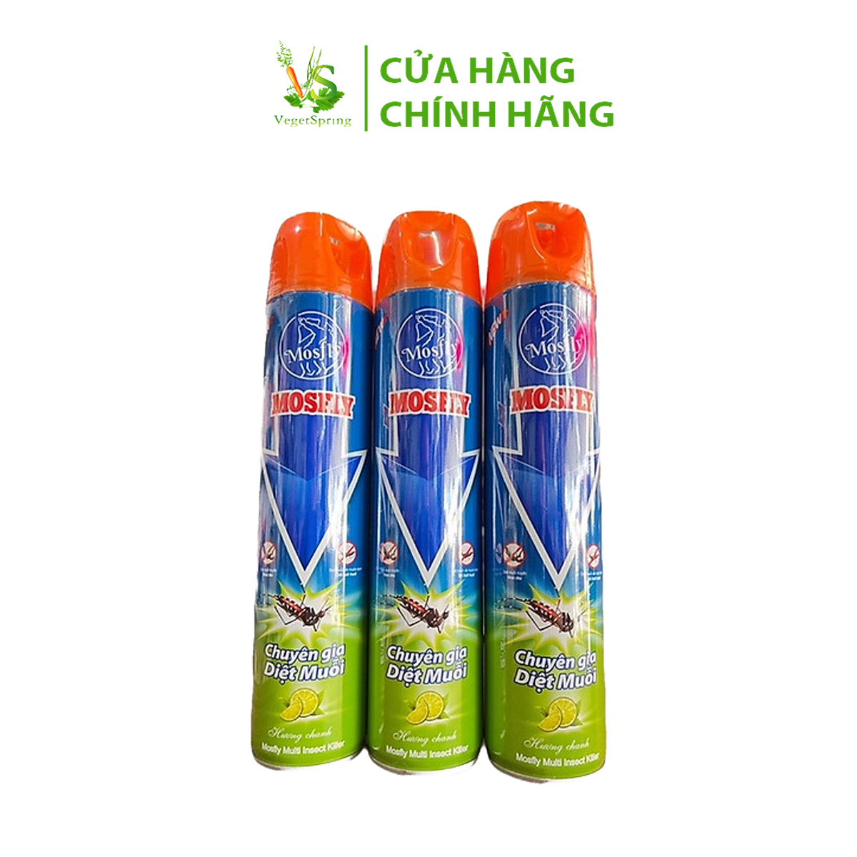 Chai Xịt Muỗi Mosfly Hương Chanh 600ml
