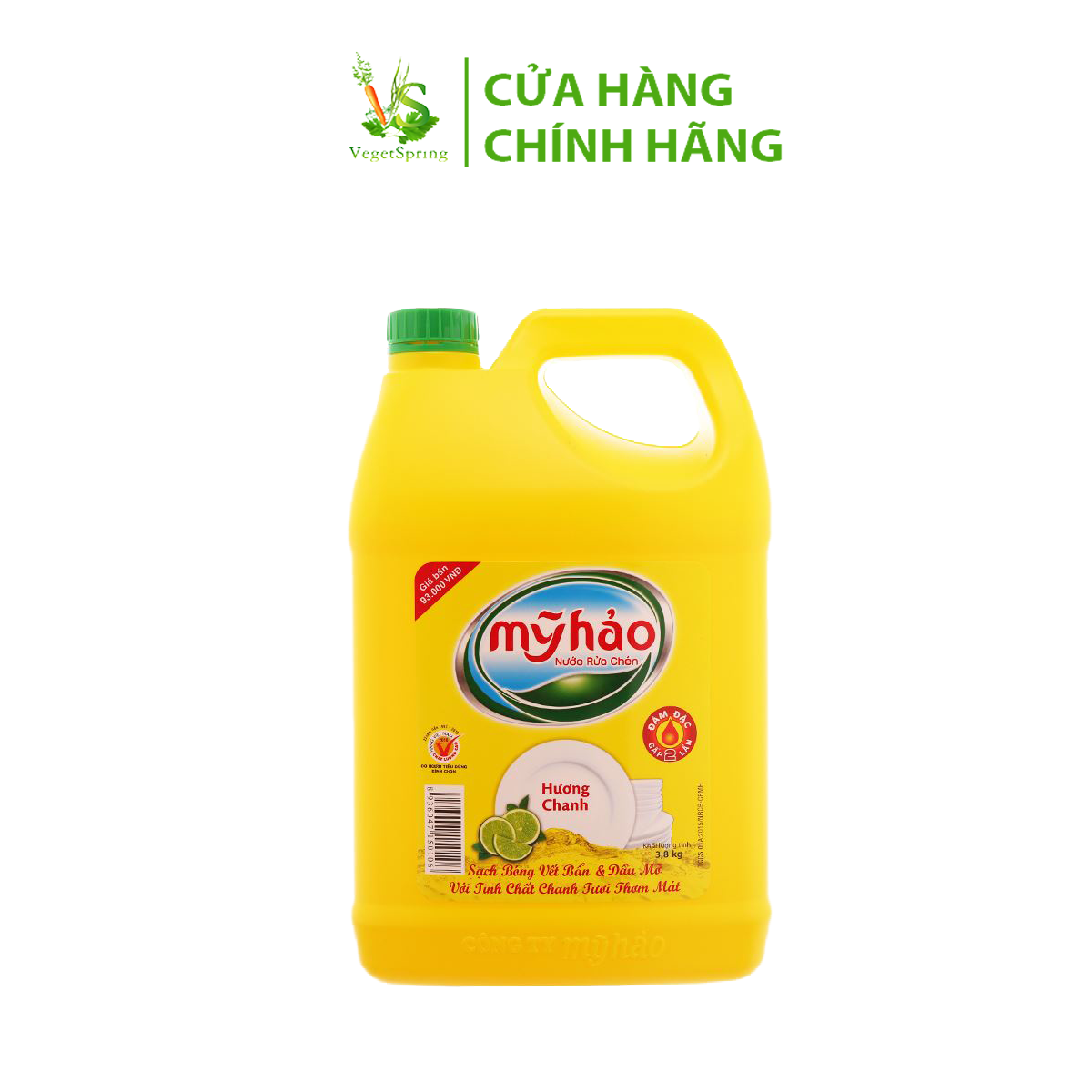 Nước Rửa Chén Mỹ Hảo Hương Chanh 3,6kg