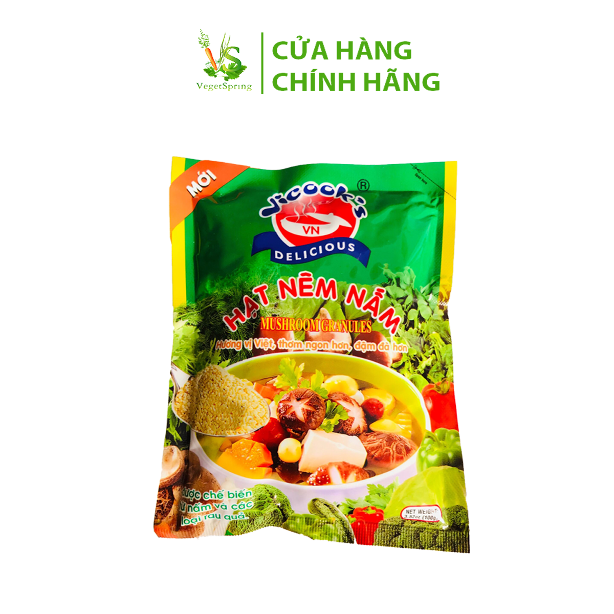 Hạt Nêm Nấm Chay Vĩnh Nguyên 100g